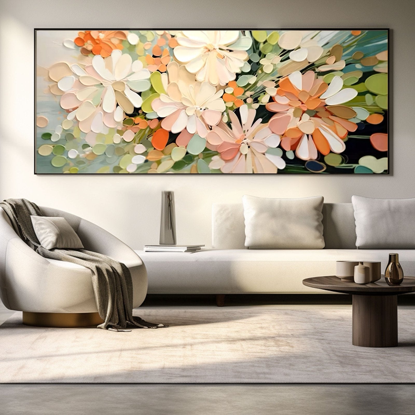 Horizontal Wall Painting For Living Room