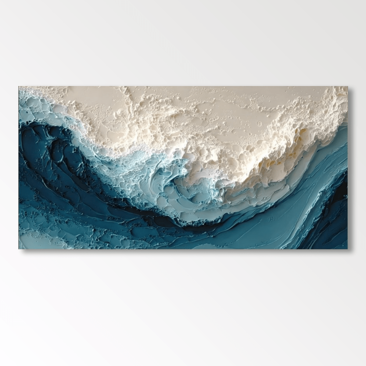 Abstract Painting "Étreinte de l’Écume" - nukeart