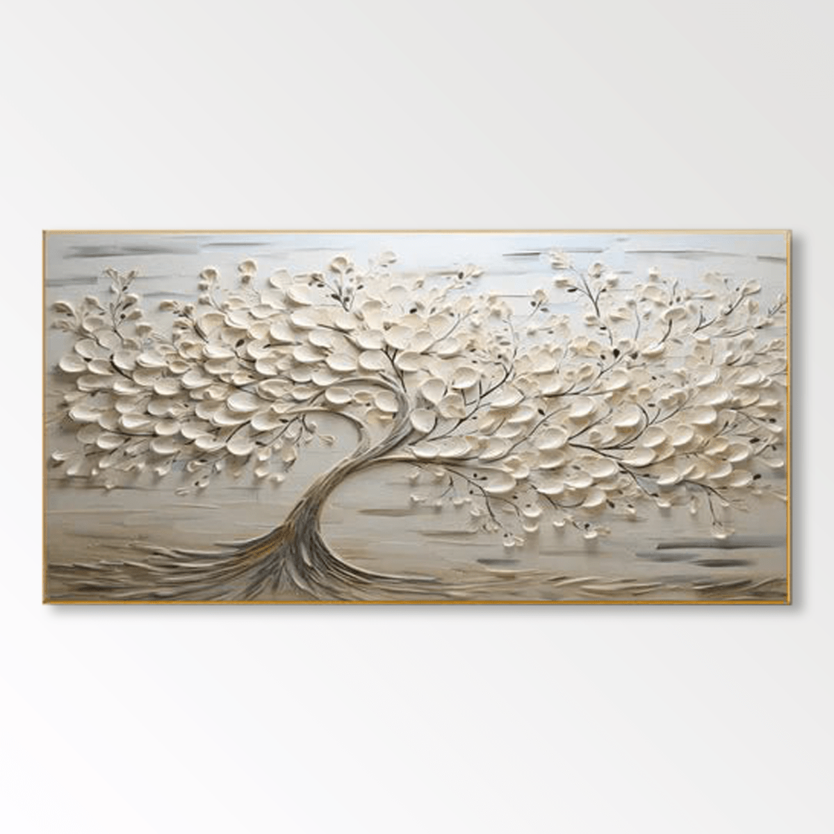 Plaster Wall Art "Albero della Luce Silenziosa" - nukeart