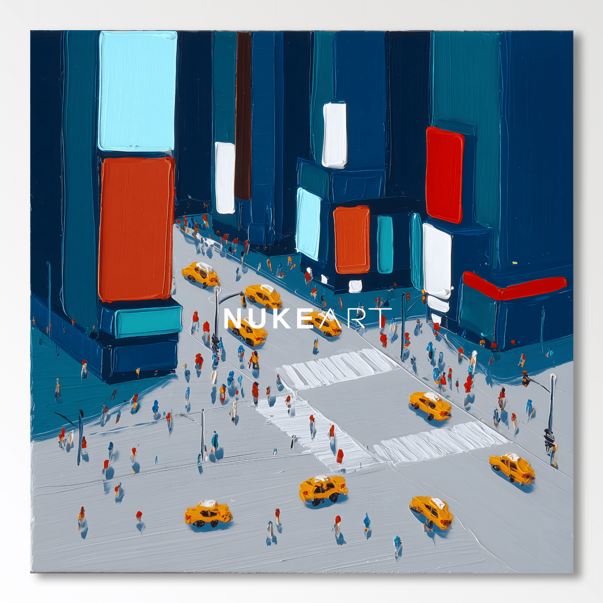 Plaster Painting "Ciudad de Medianoche" - nukeart