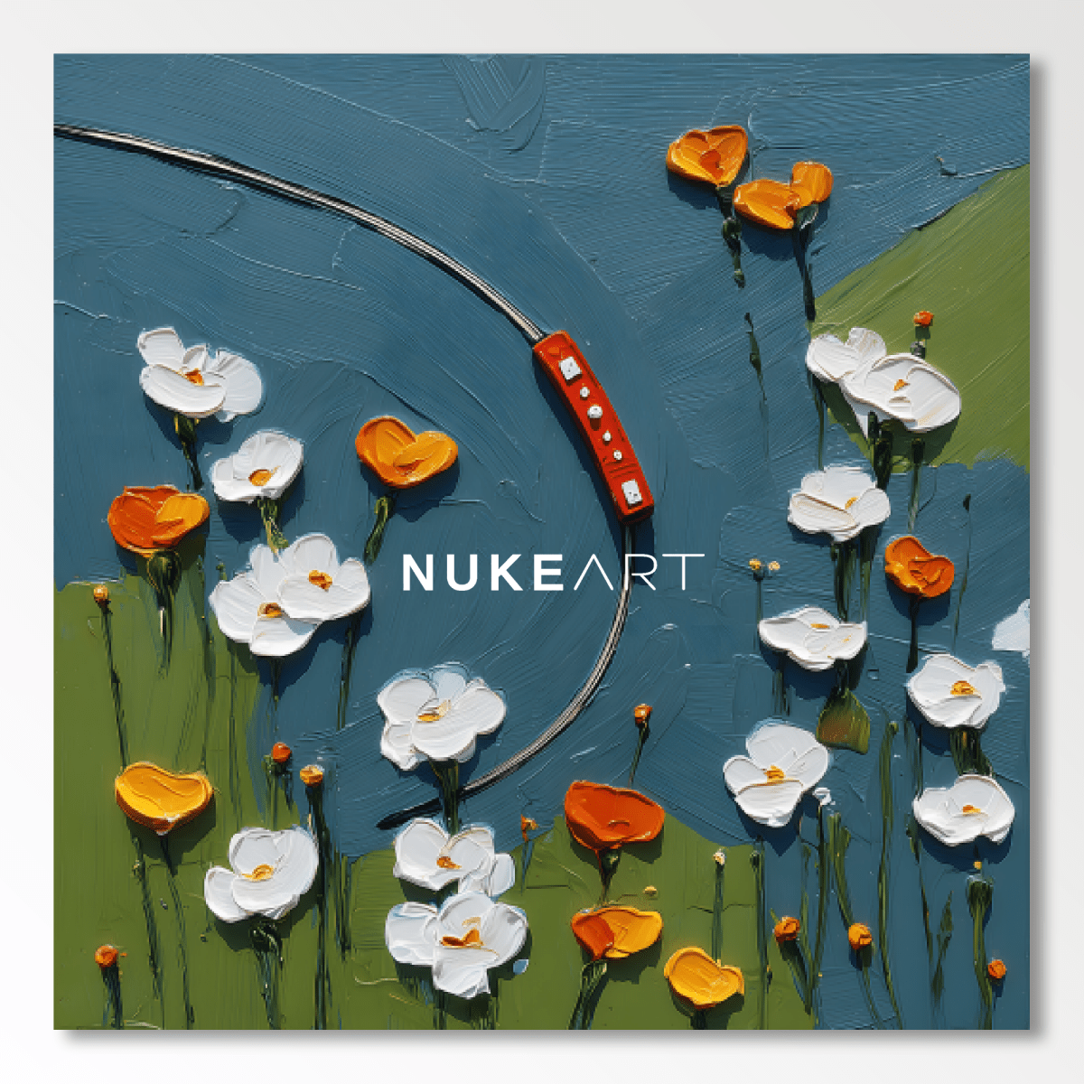 Plaster Painting "Flores del Río" - nukeart