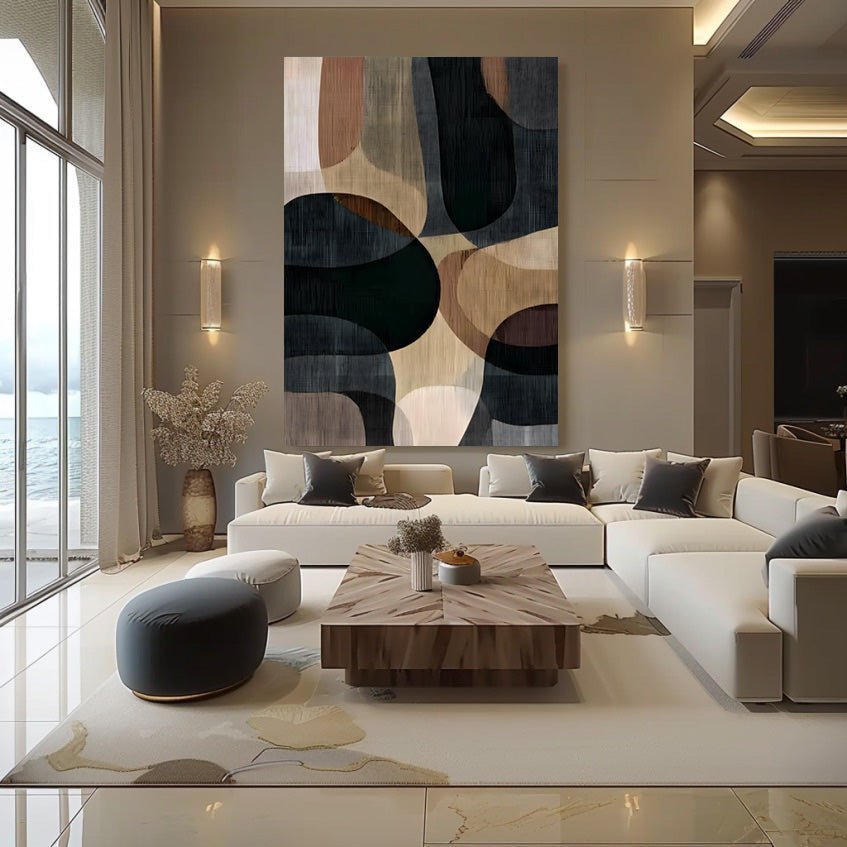 Wabi Sabi Painting "Harmonie des Ombres" - nukeart