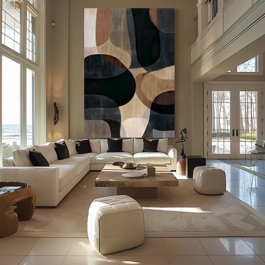 Wabi Sabi Painting "Harmonie des Ombres" - nukeart