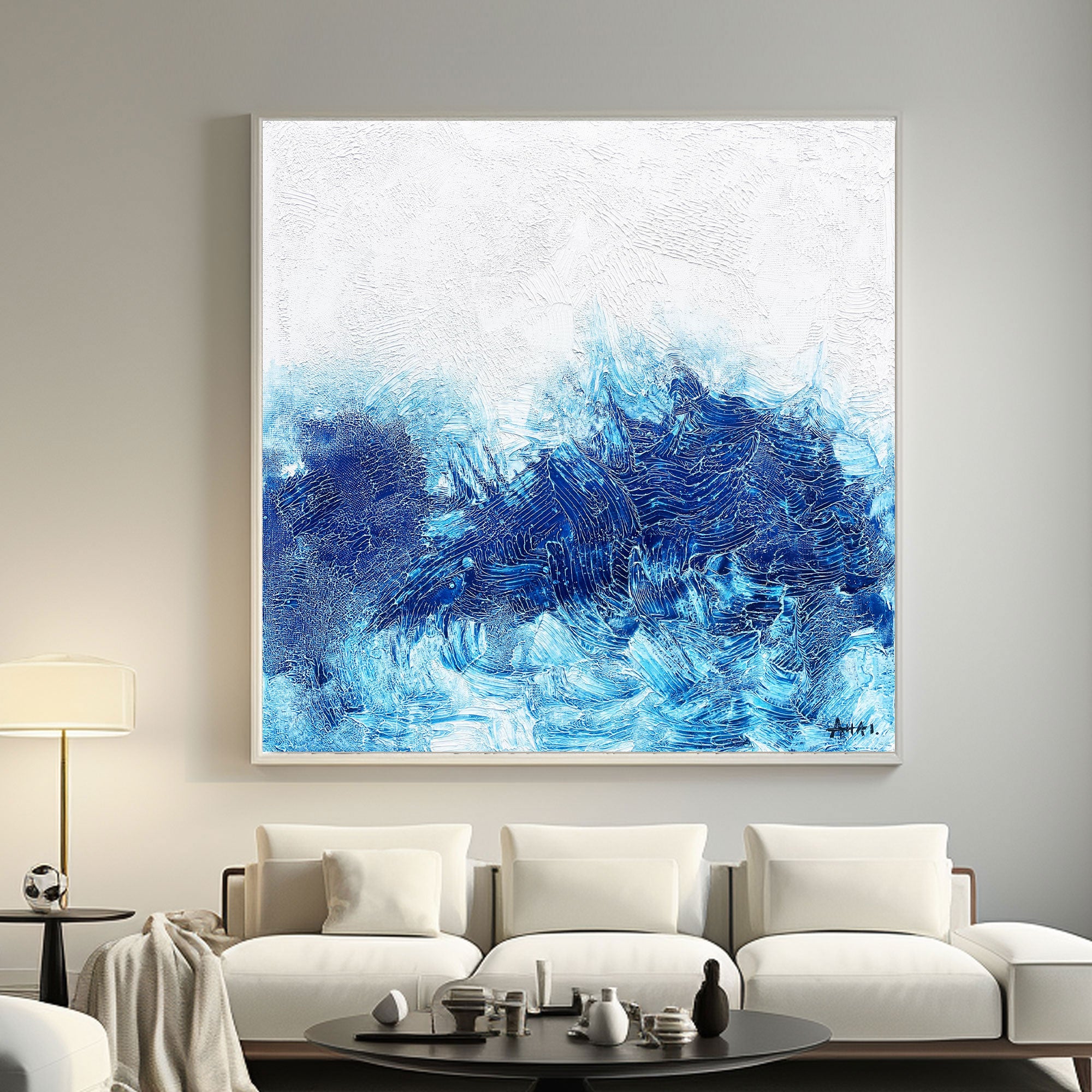 Abstract Painting "Mořské Vlnění”
