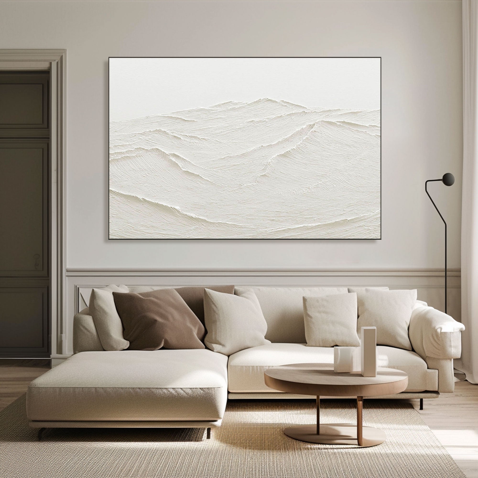 Peinture en plâtre « Crêtes éthérées »