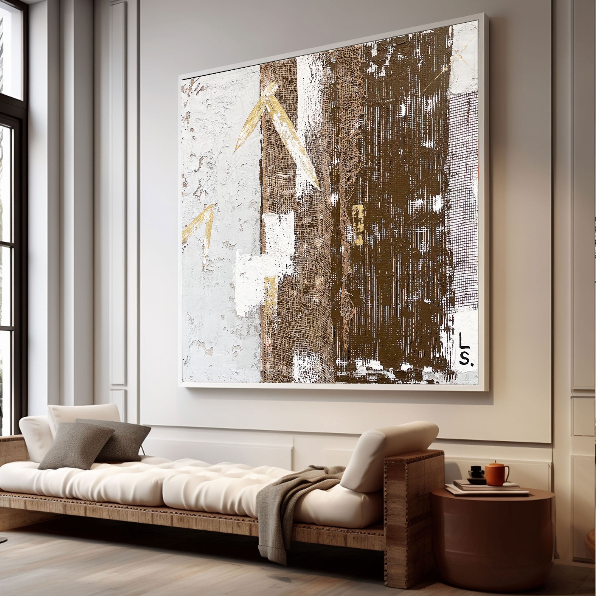 Abstract Painting "Memória e Camada”
