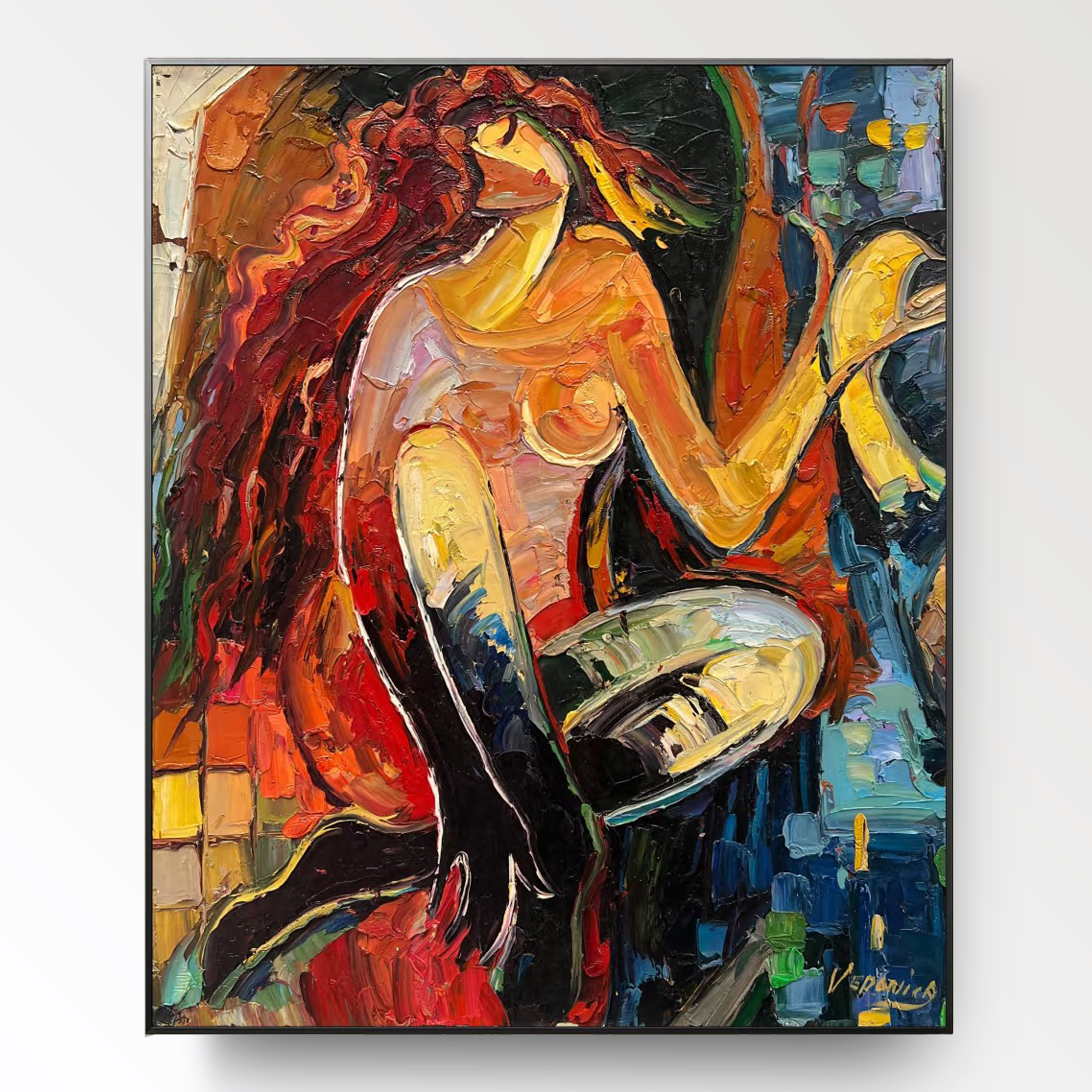 Peinture Wabi Sabi « Fuego Libre »