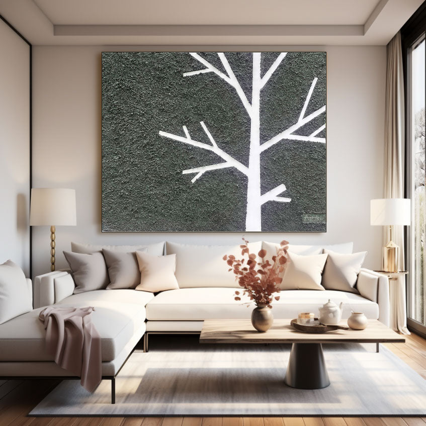 Peinture abstraite "Árbol Silente"
