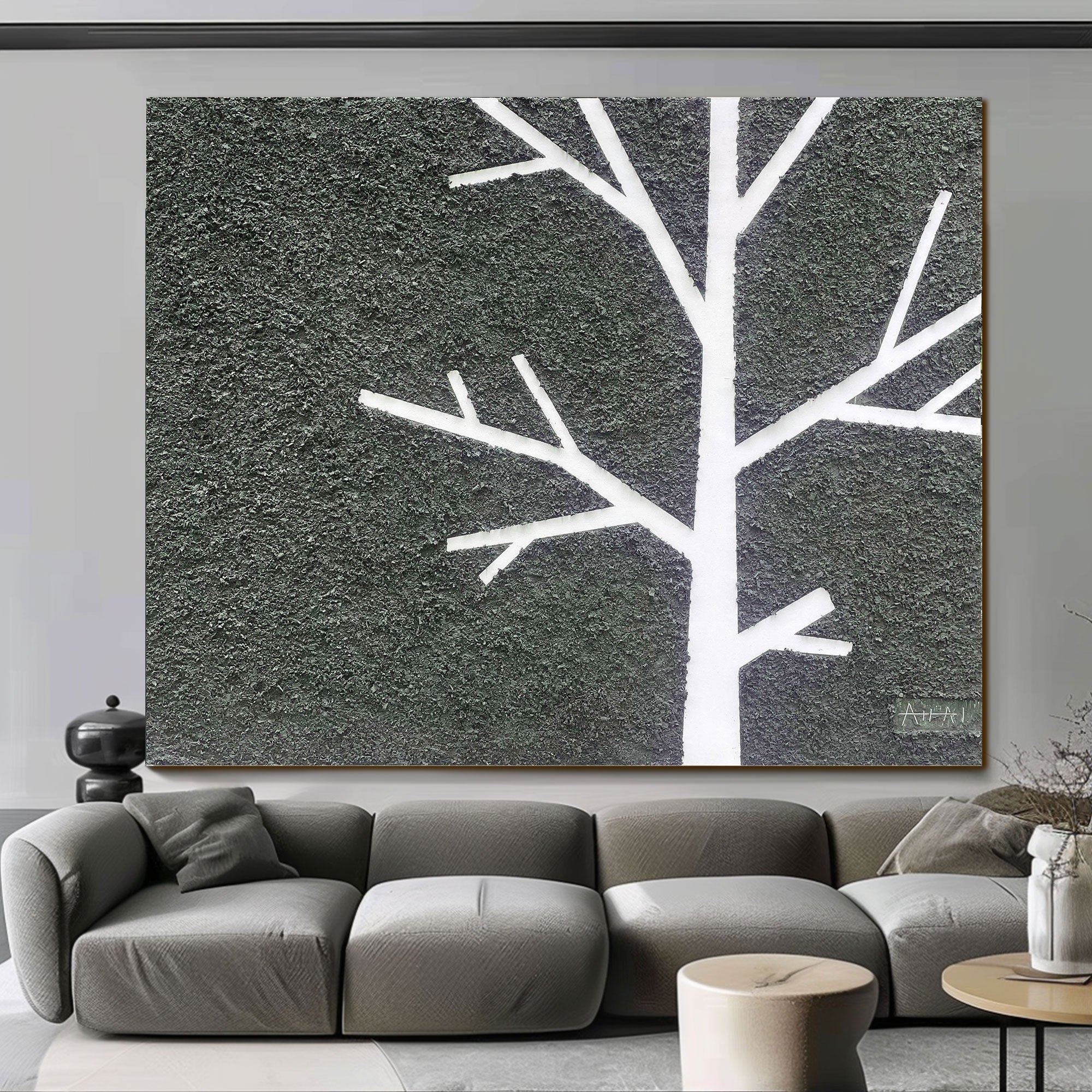 Peinture abstraite "Árbol Silente"