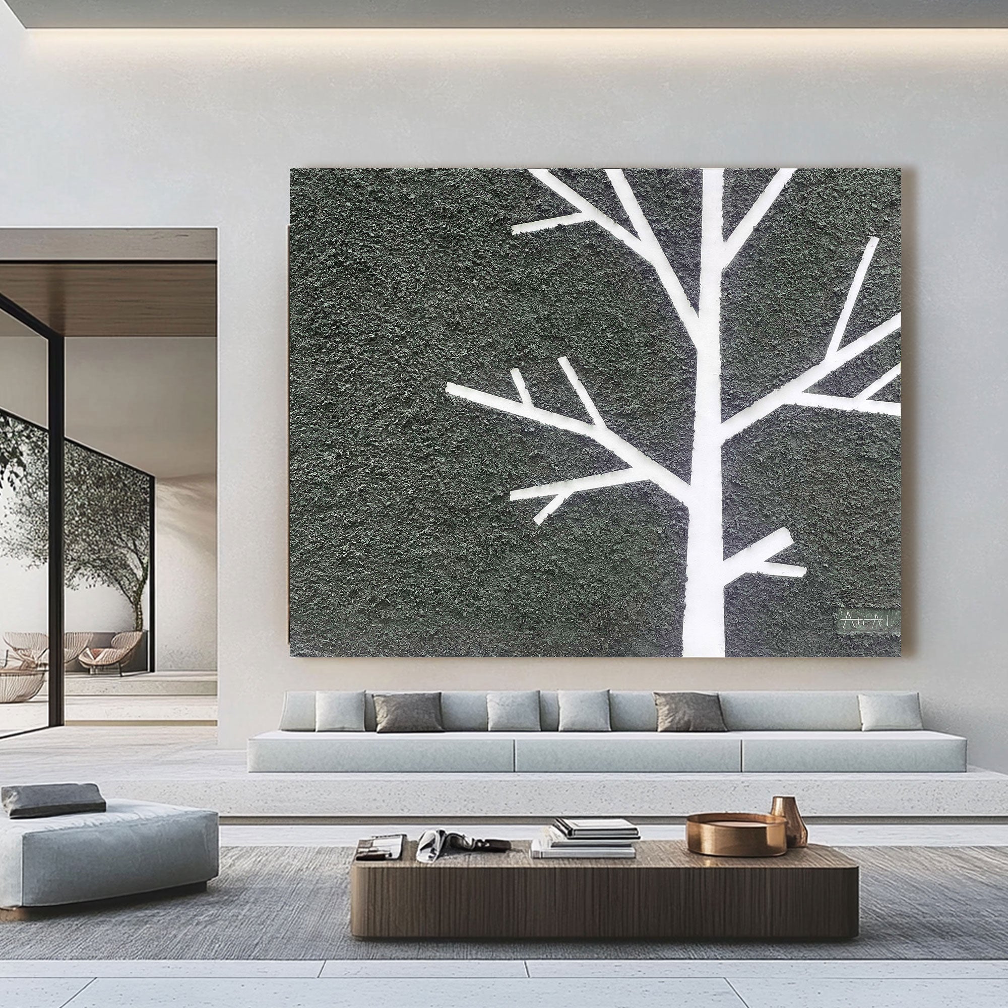 Peinture abstraite "Árbol Silente"