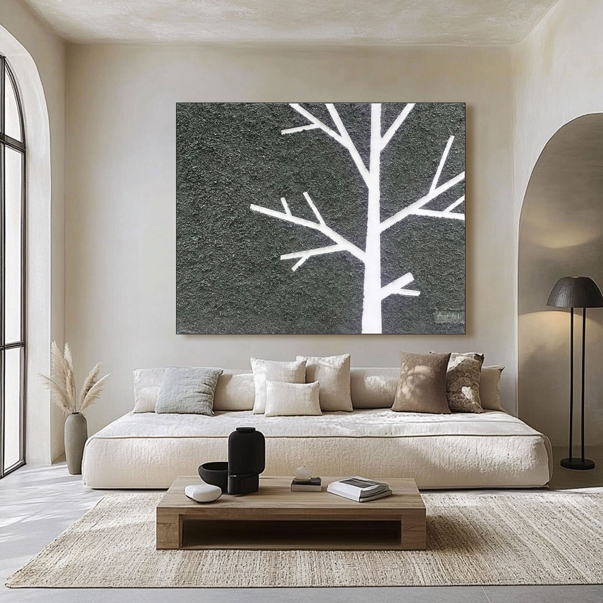 Peinture abstraite "Árbol Silente"
