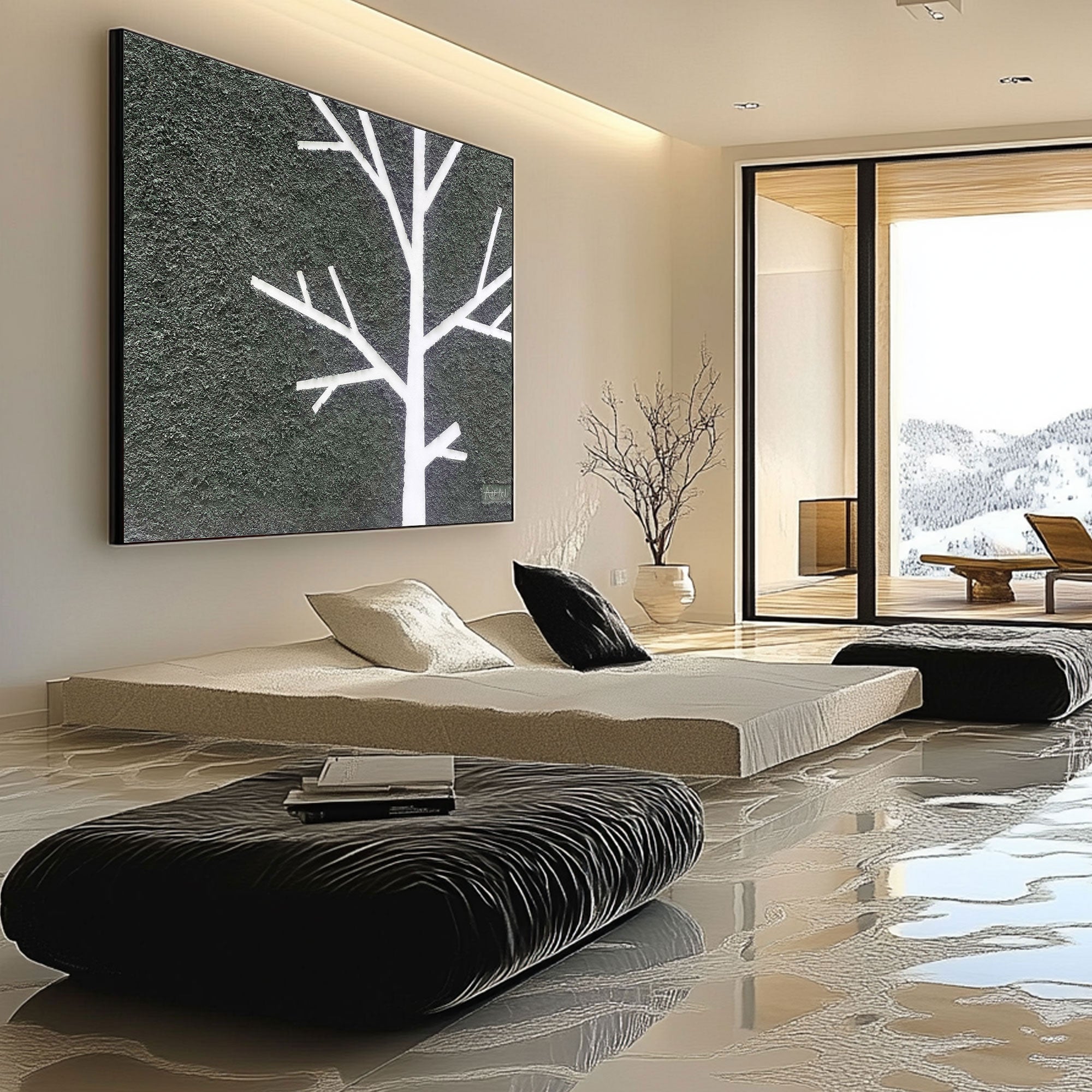 Peinture abstraite "Árbol Silente"