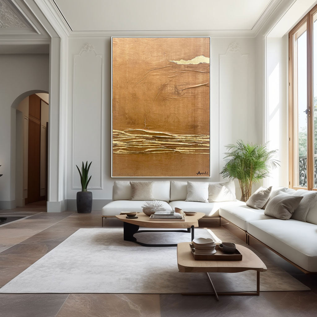 Tableau abstrait "Olas de Recuerdos"