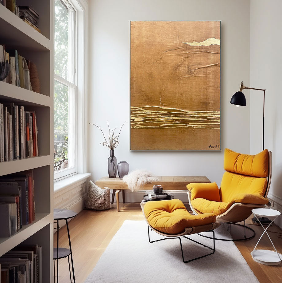 Tableau abstrait "Olas de Recuerdos"