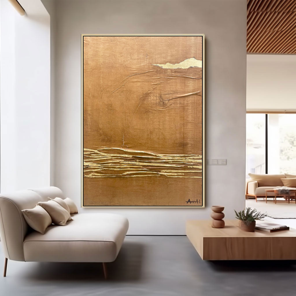 Tableau abstrait "Olas de Recuerdos"