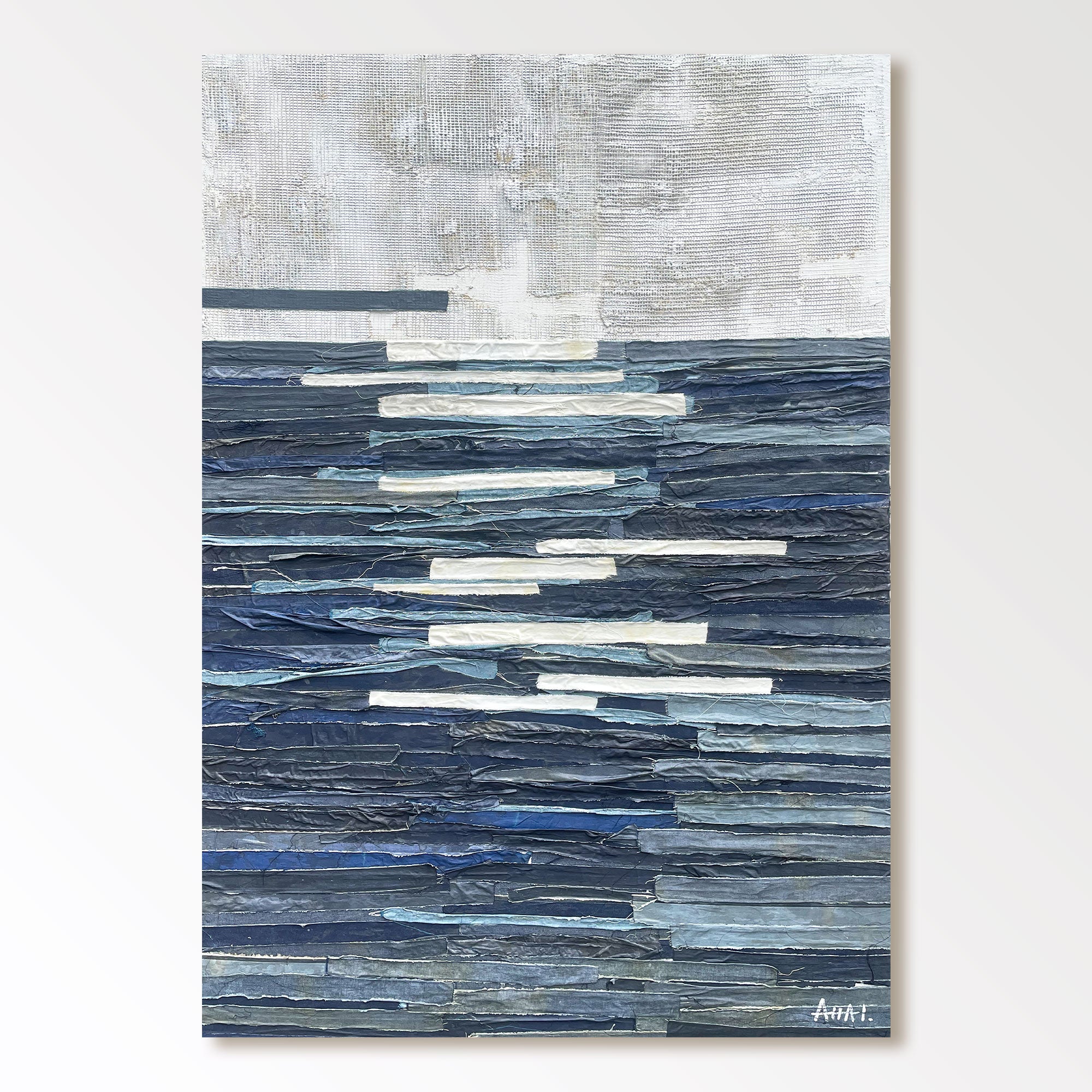 Tableau abstrait "Mar Profundo"
