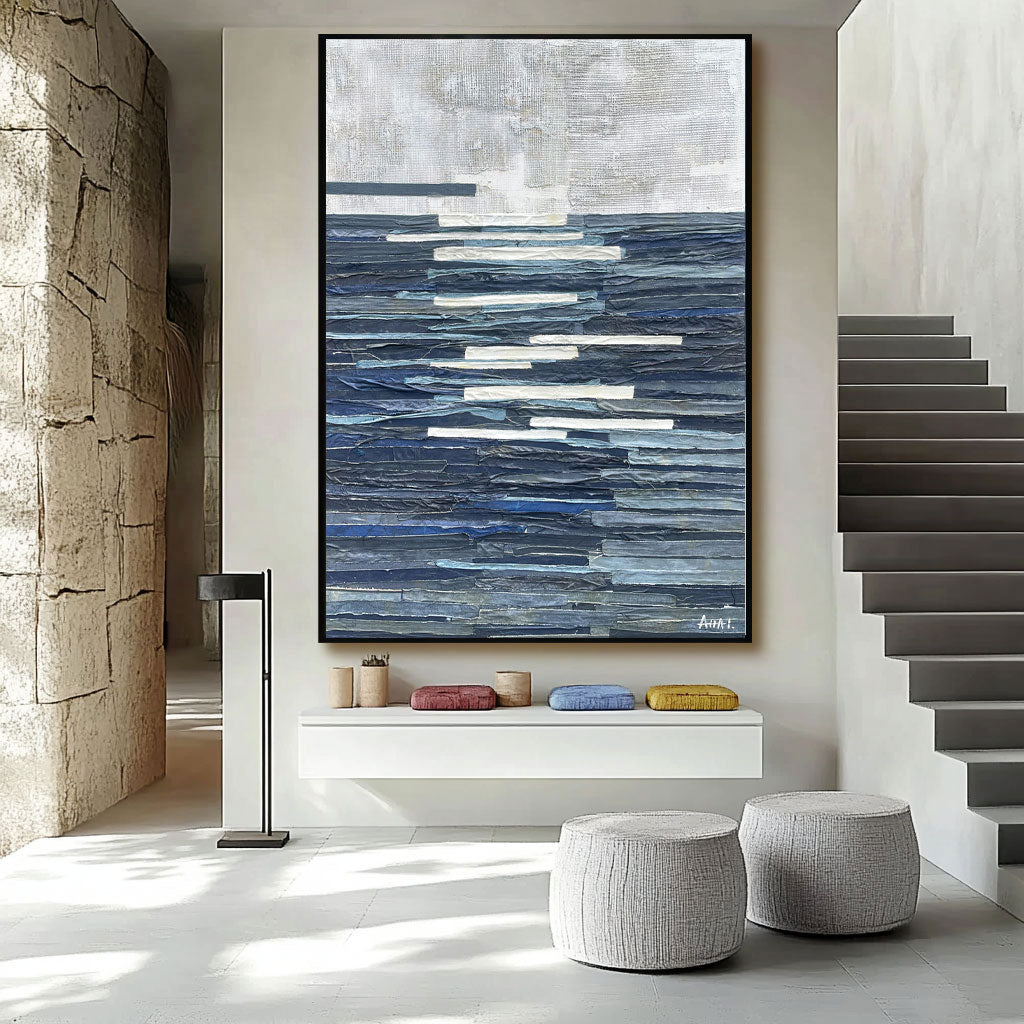 Tableau abstrait "Mar Profundo"