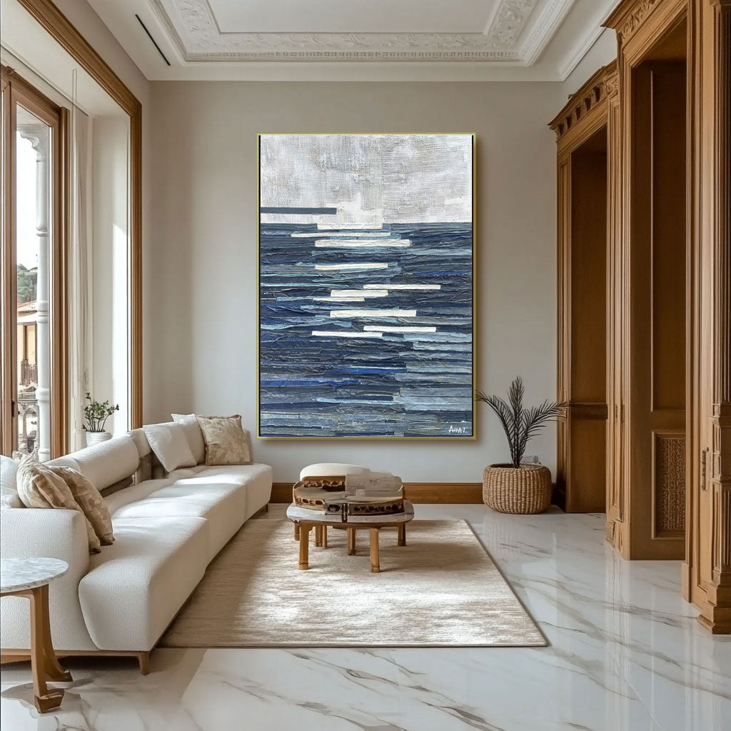 Tableau abstrait "Mar Profundo"