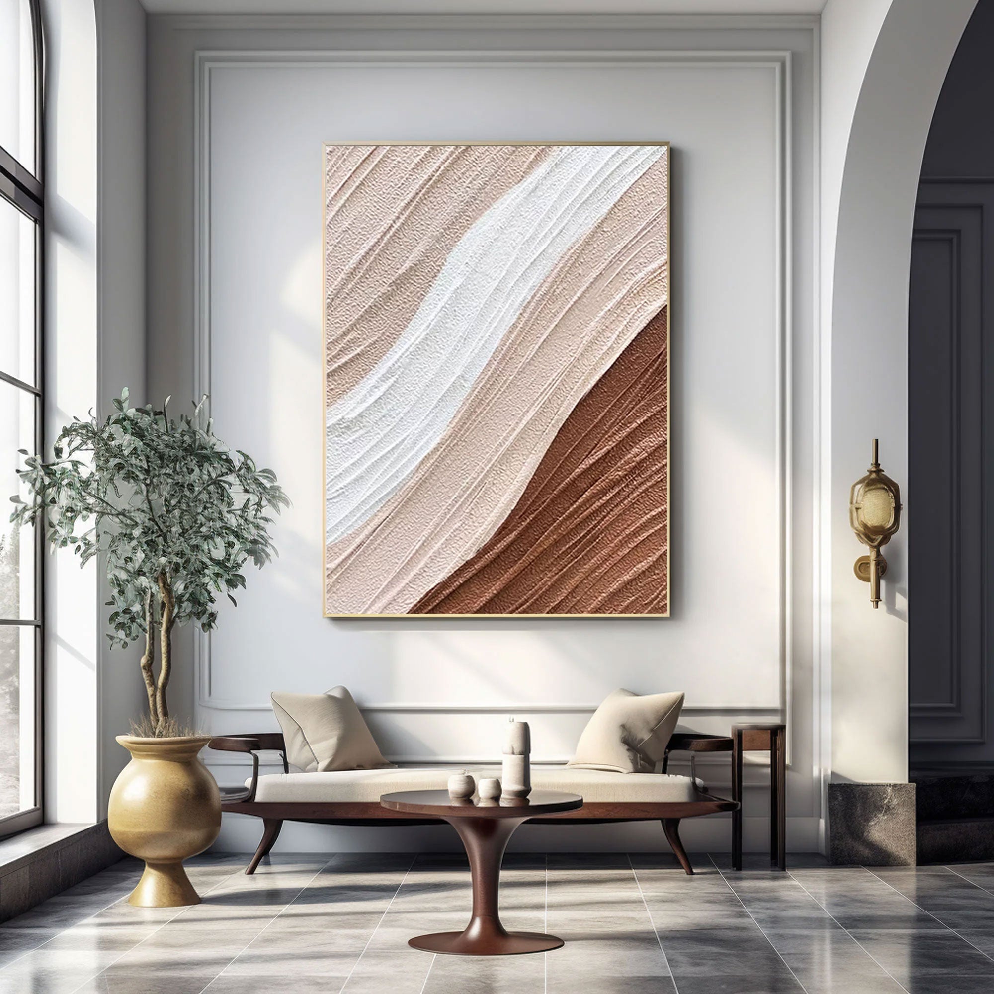 Peinture en plâtre « Dérive du désert »