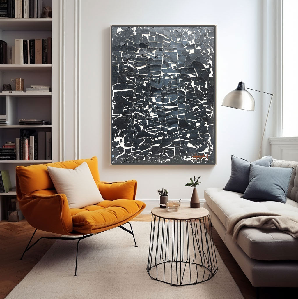 Tableau coloré abstrait "Joie"