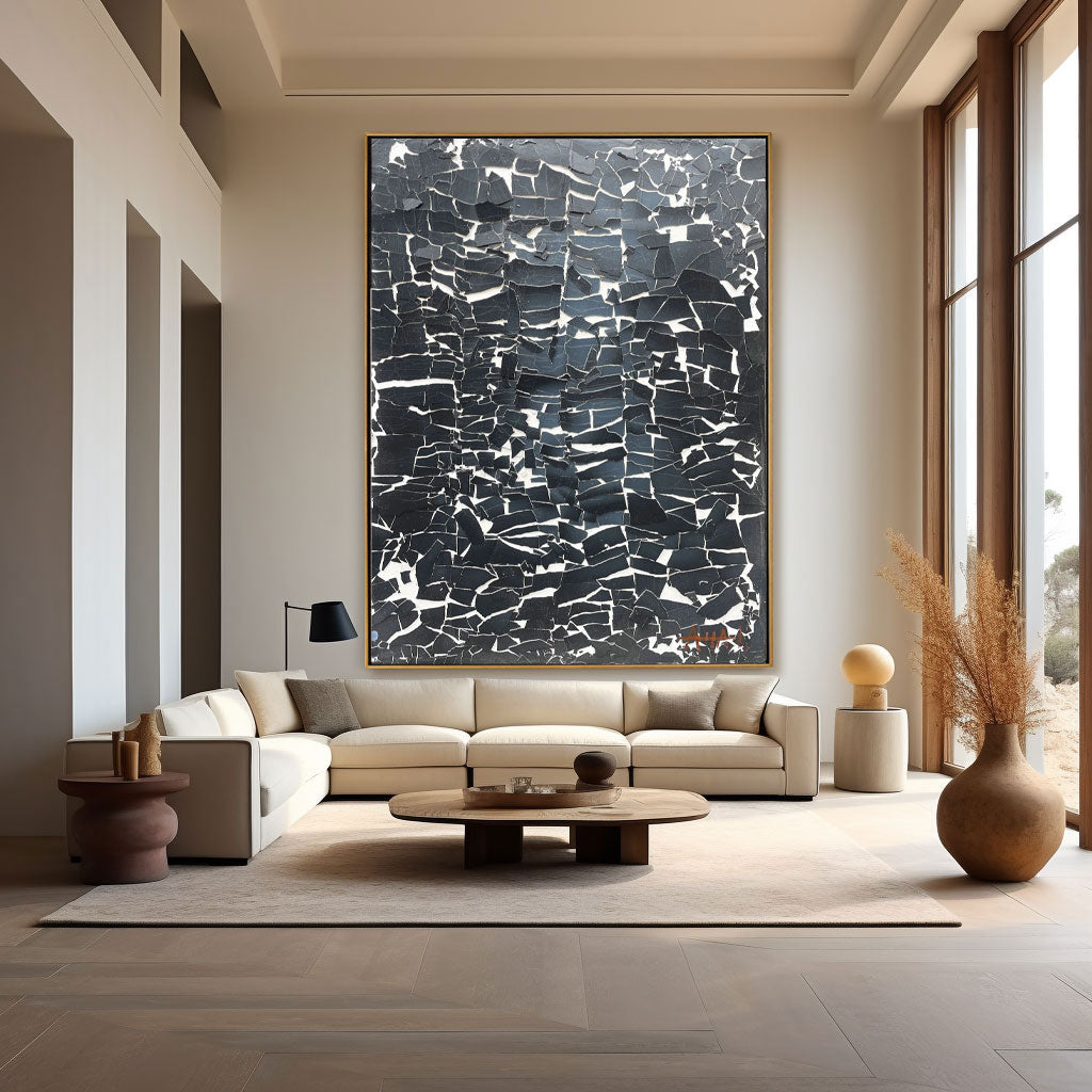 Tableau coloré abstrait "Joie"