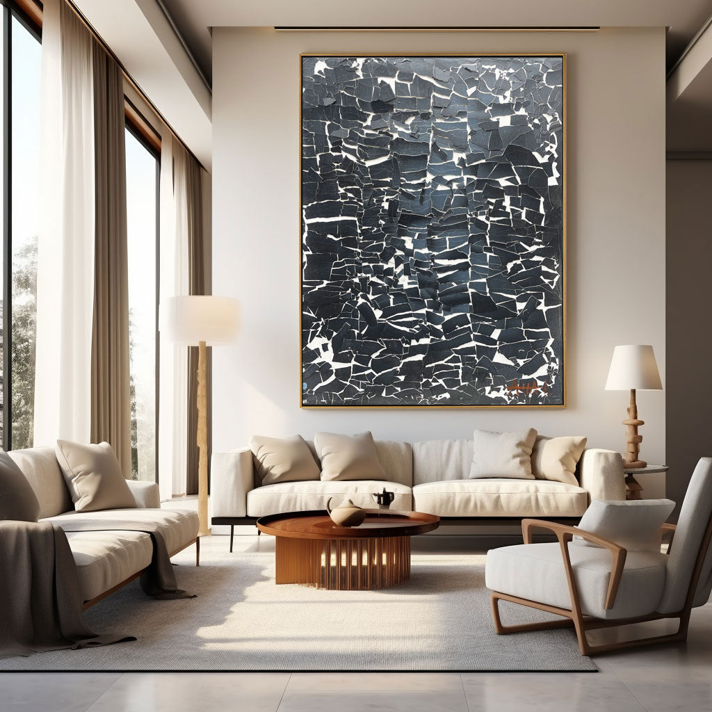 Tableau coloré abstrait "Joie"