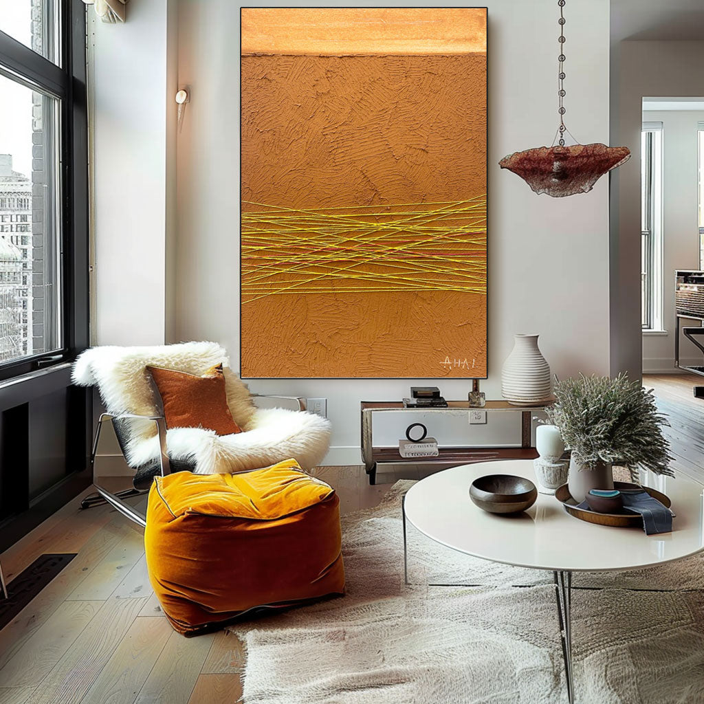 Peinture abstraite "Lineas de Futuro"