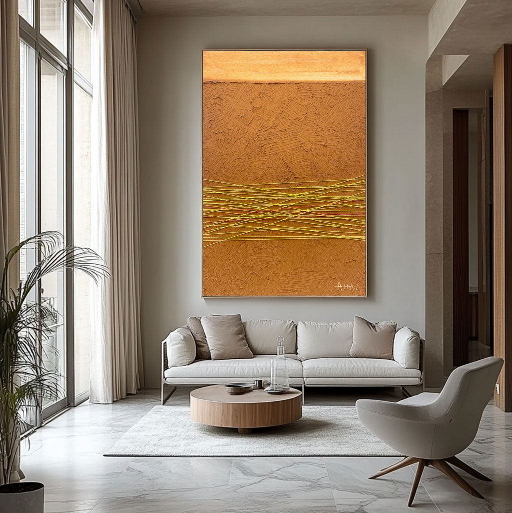 Peinture abstraite "Lineas de Futuro"