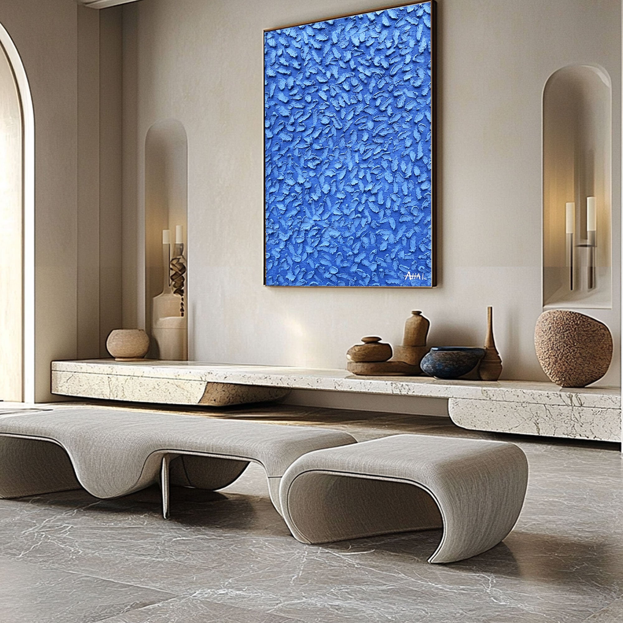 Tableau coloré abstrait "Joie"