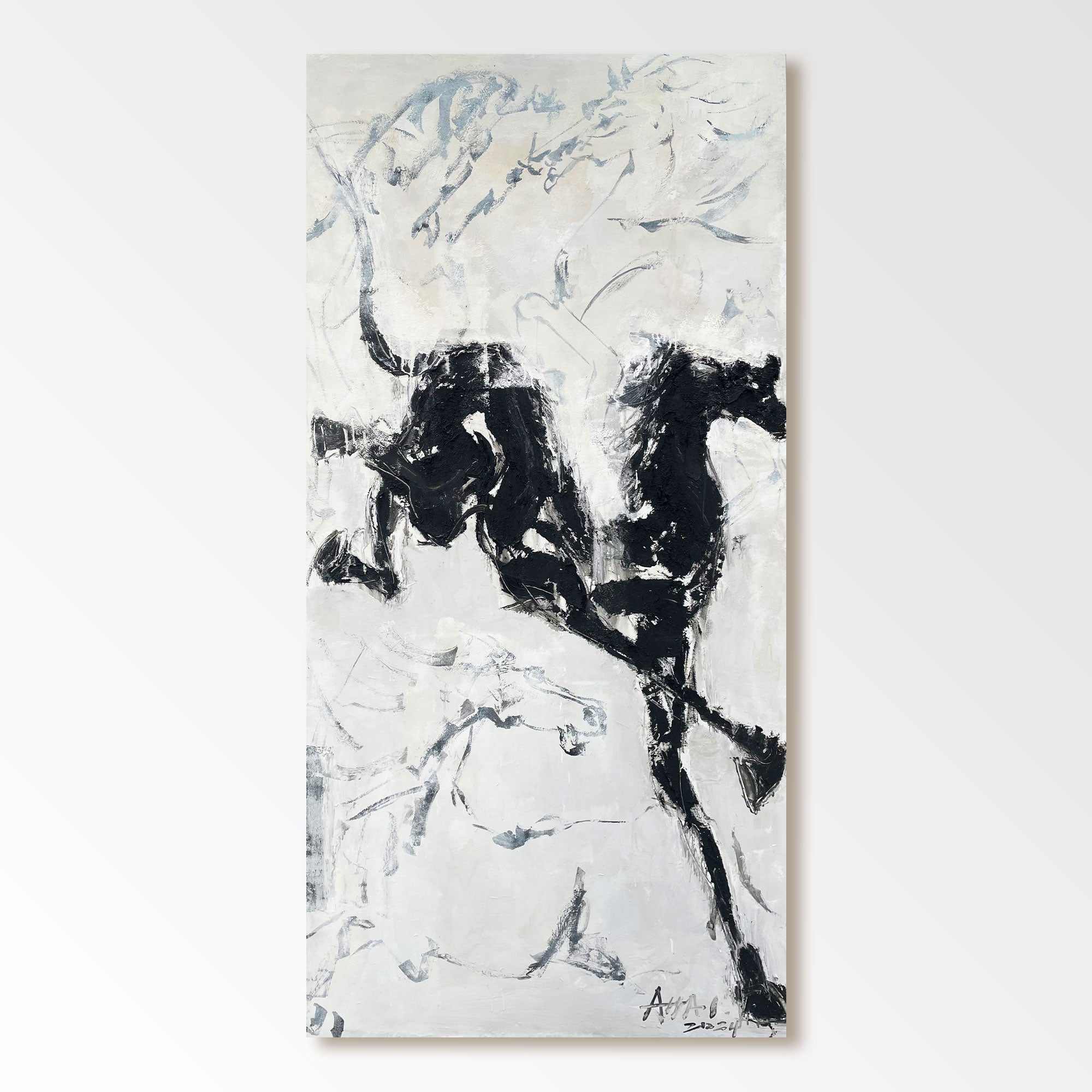 Tableau abstrait "Caballos de la Libertad"