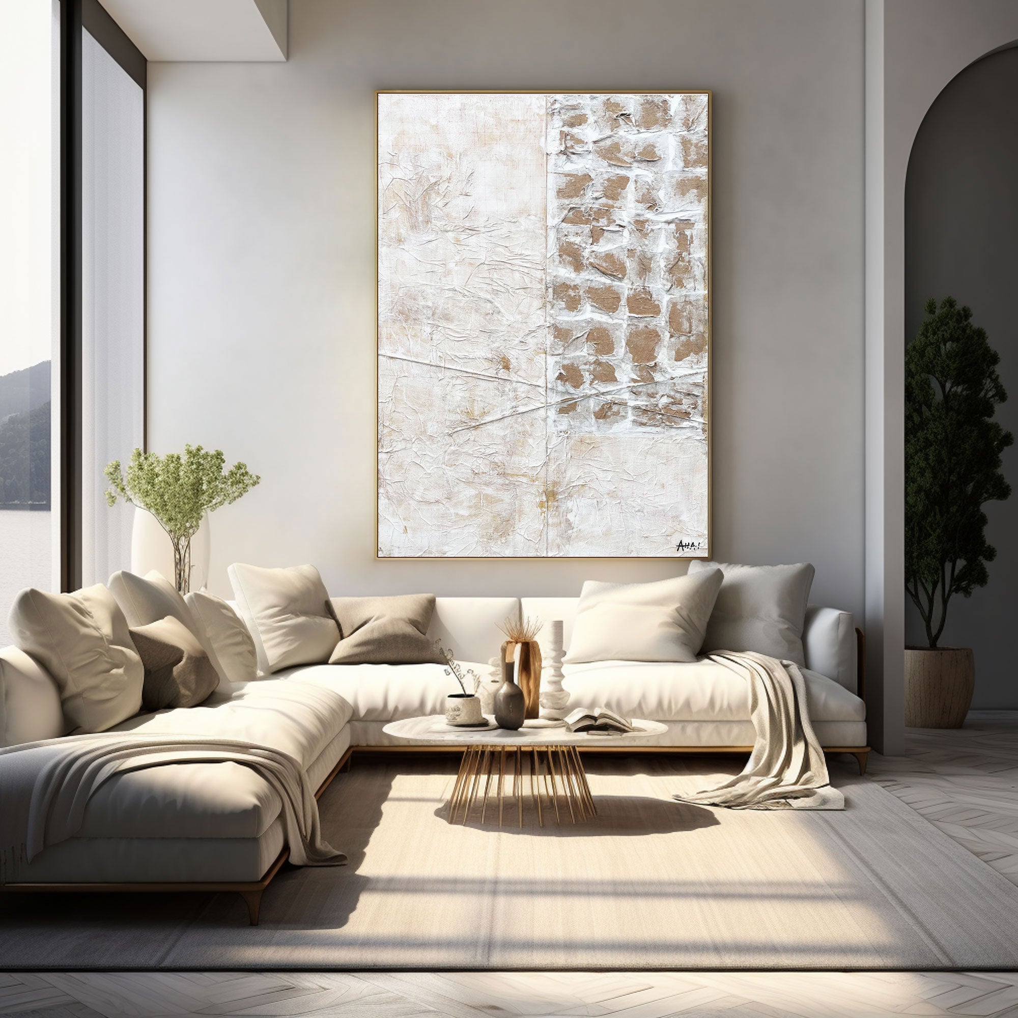 Abstract Painting "Skiftande Ytor”