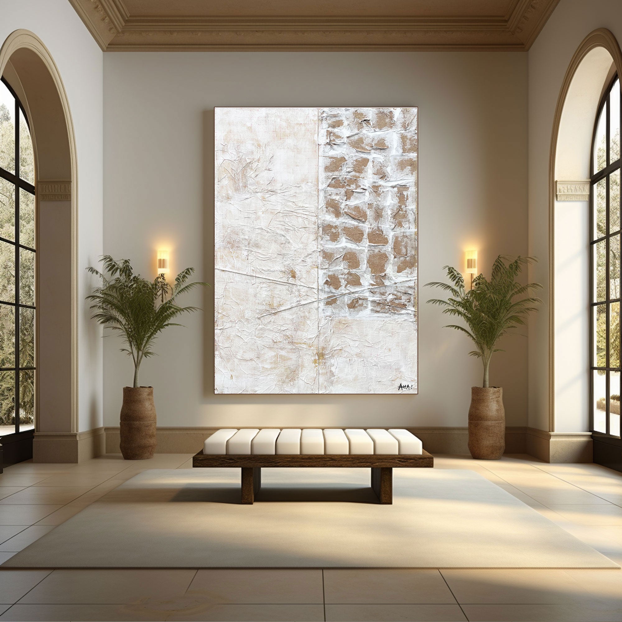 Abstract Painting "Skiftande Ytor”
