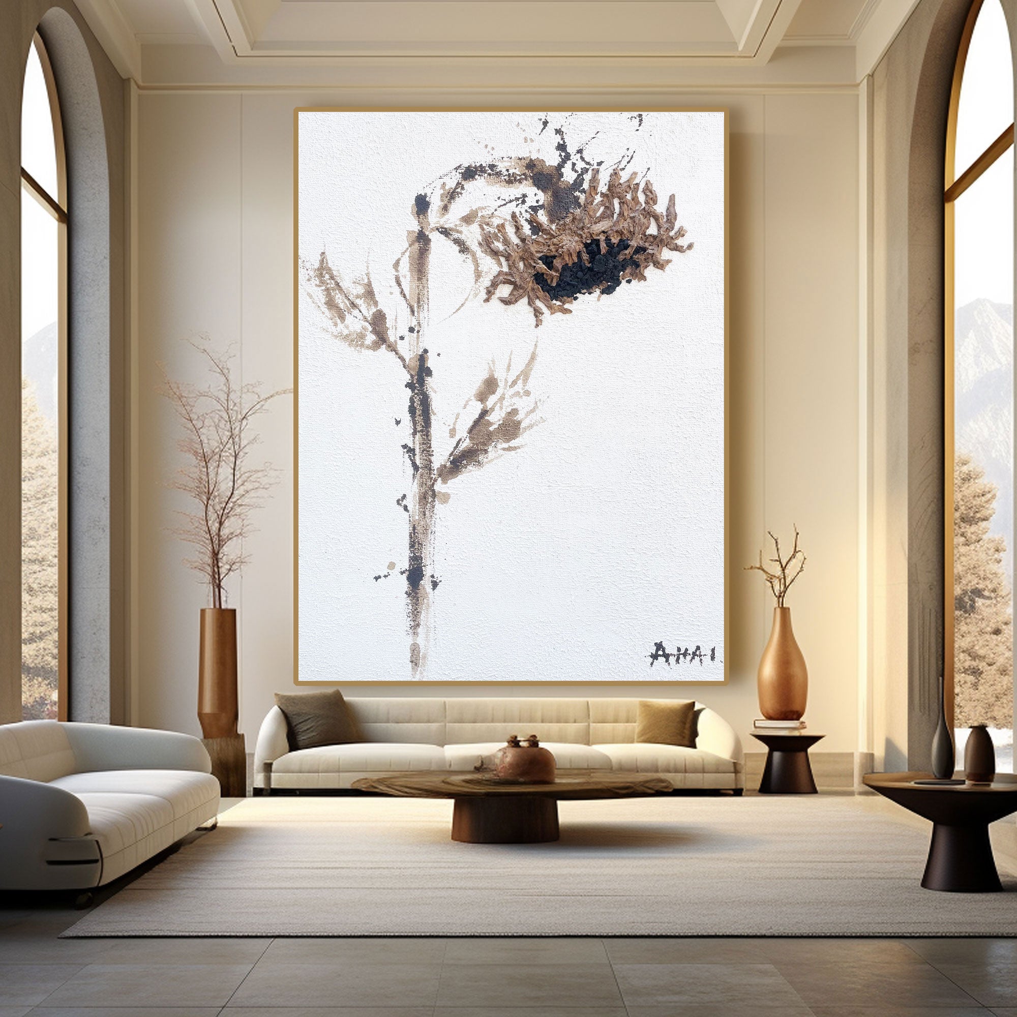 Peinture abstraite « Sorgfulla Född »