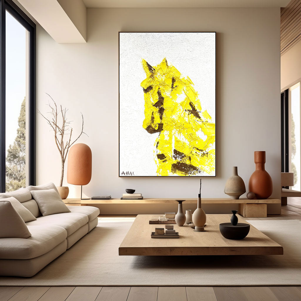 Abstract Painting "Guldet i Kraft”