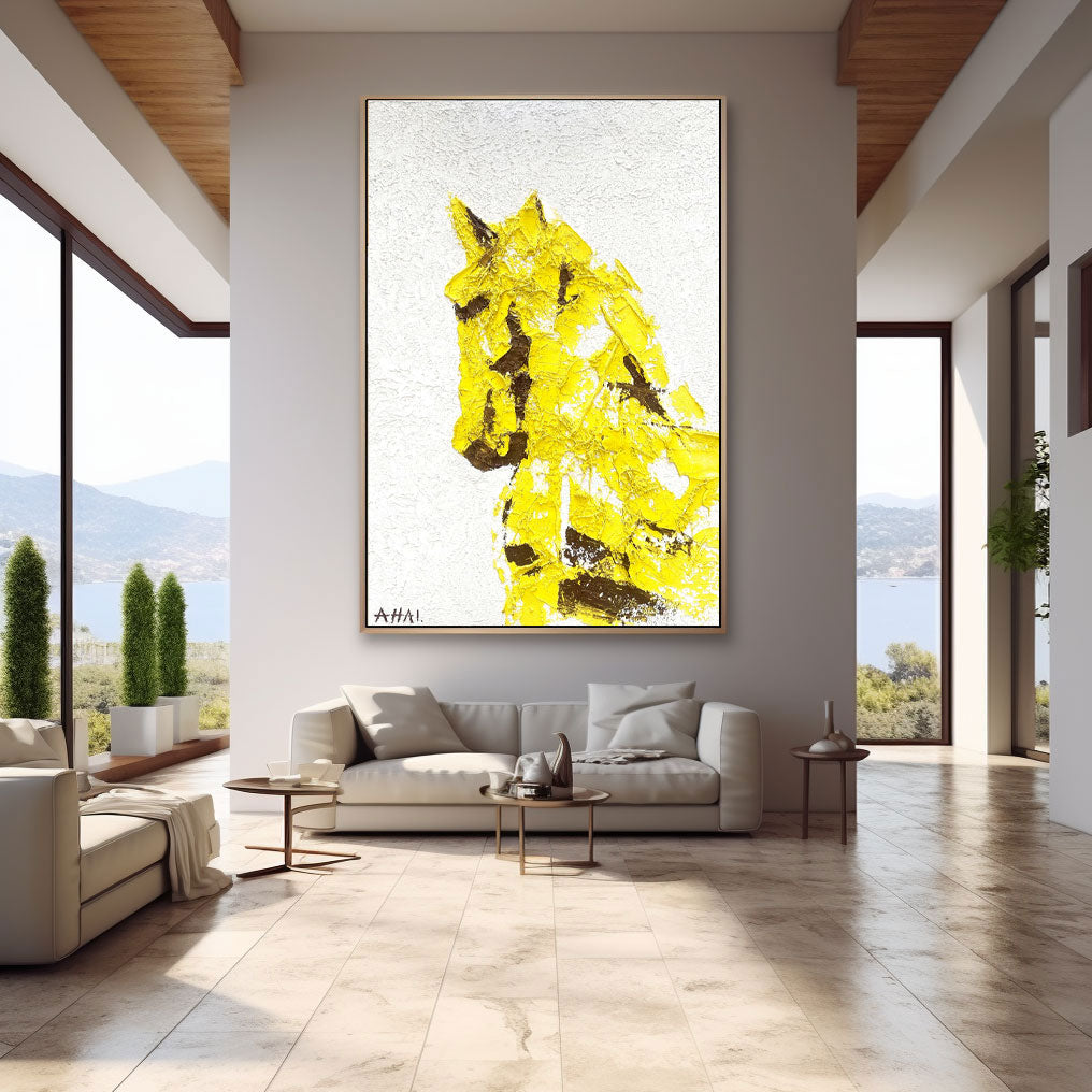 Abstract Painting "Guldet i Kraft”