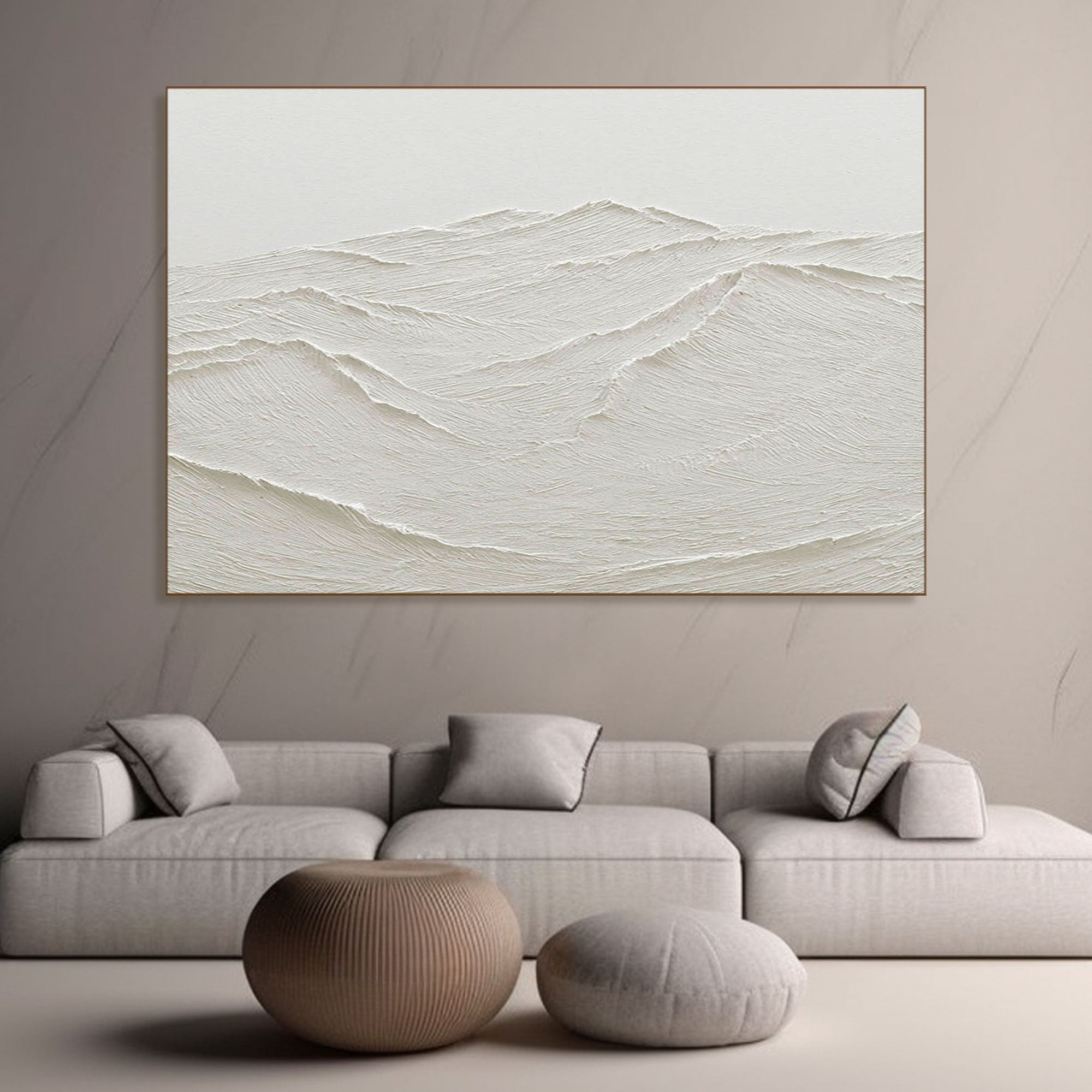 Peinture en plâtre « Crêtes éthérées »