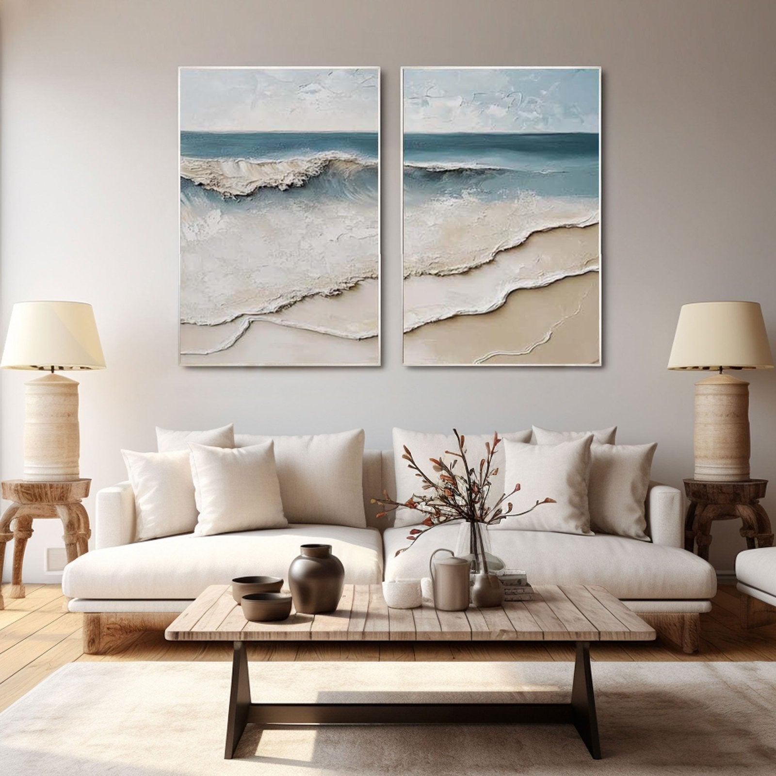 3D Textured Painting "Eco del Mar” - nukeart