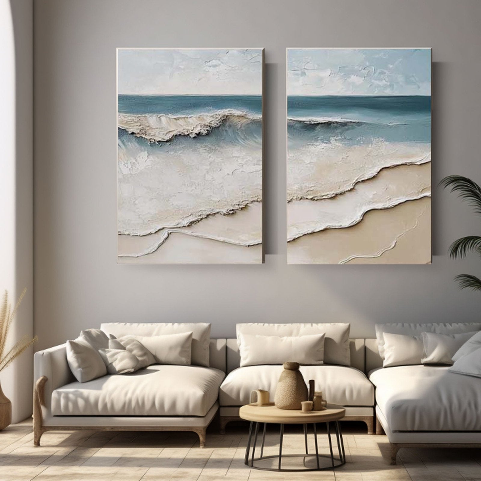 3D Textured Painting "Eco del Mar” - nukeart