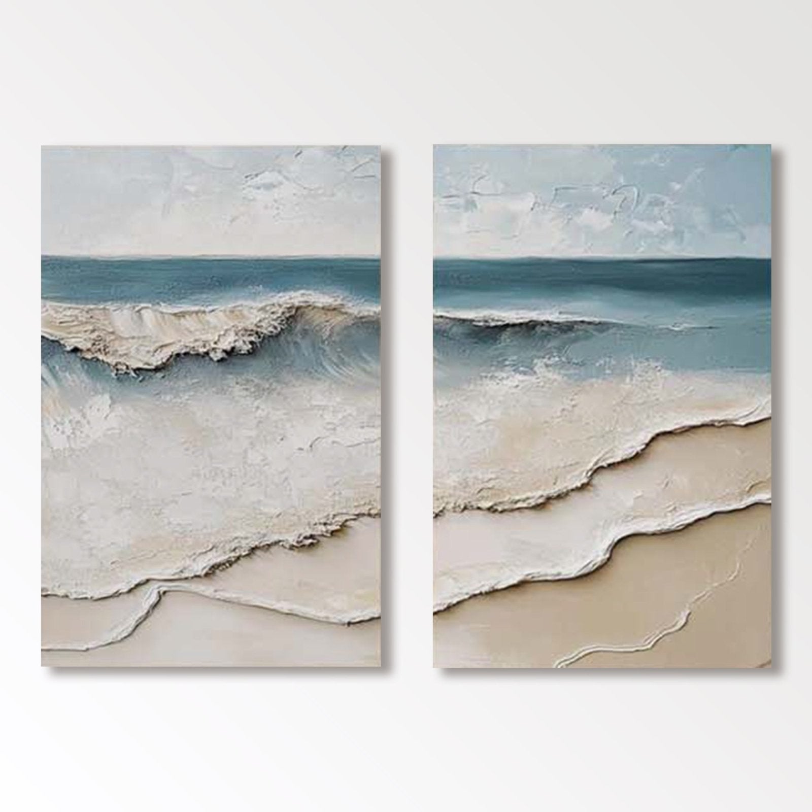 3D Textured Painting "Eco del Mar” - nukeart