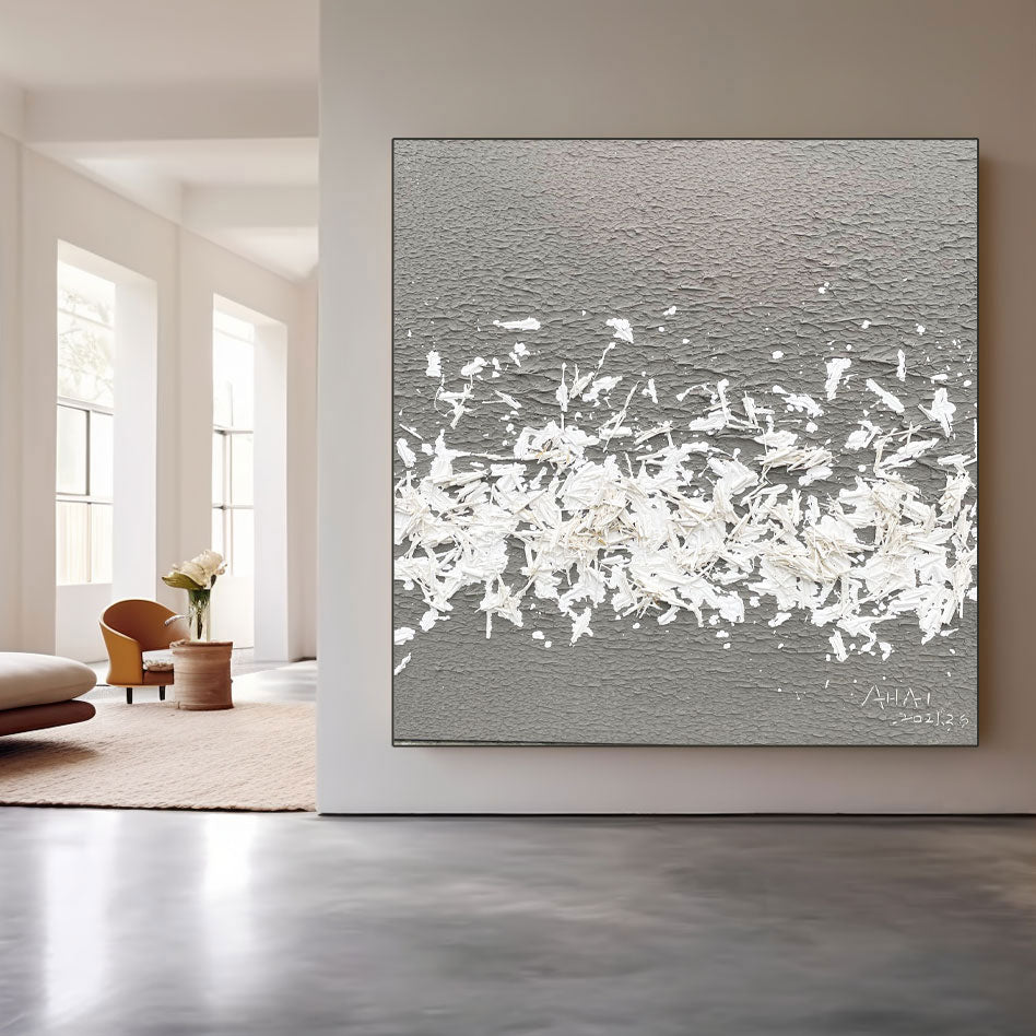 Peinture abstraite "Fragmentos de Nieve"