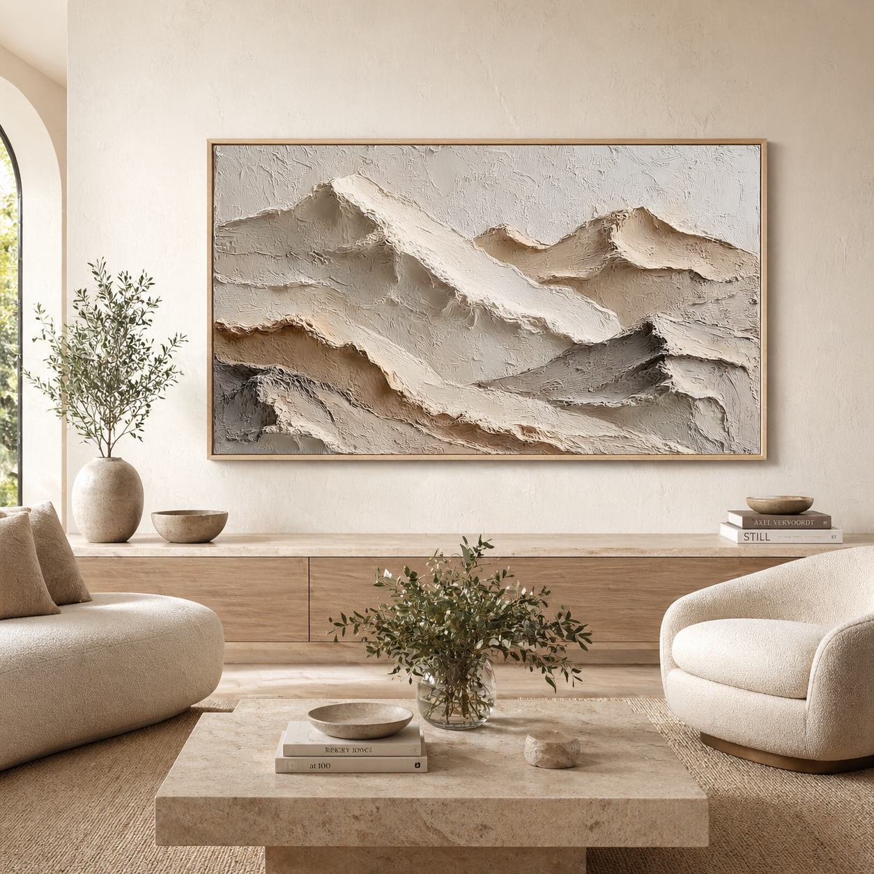 Minimalist Wall Art “Silent Ridge Horizon”