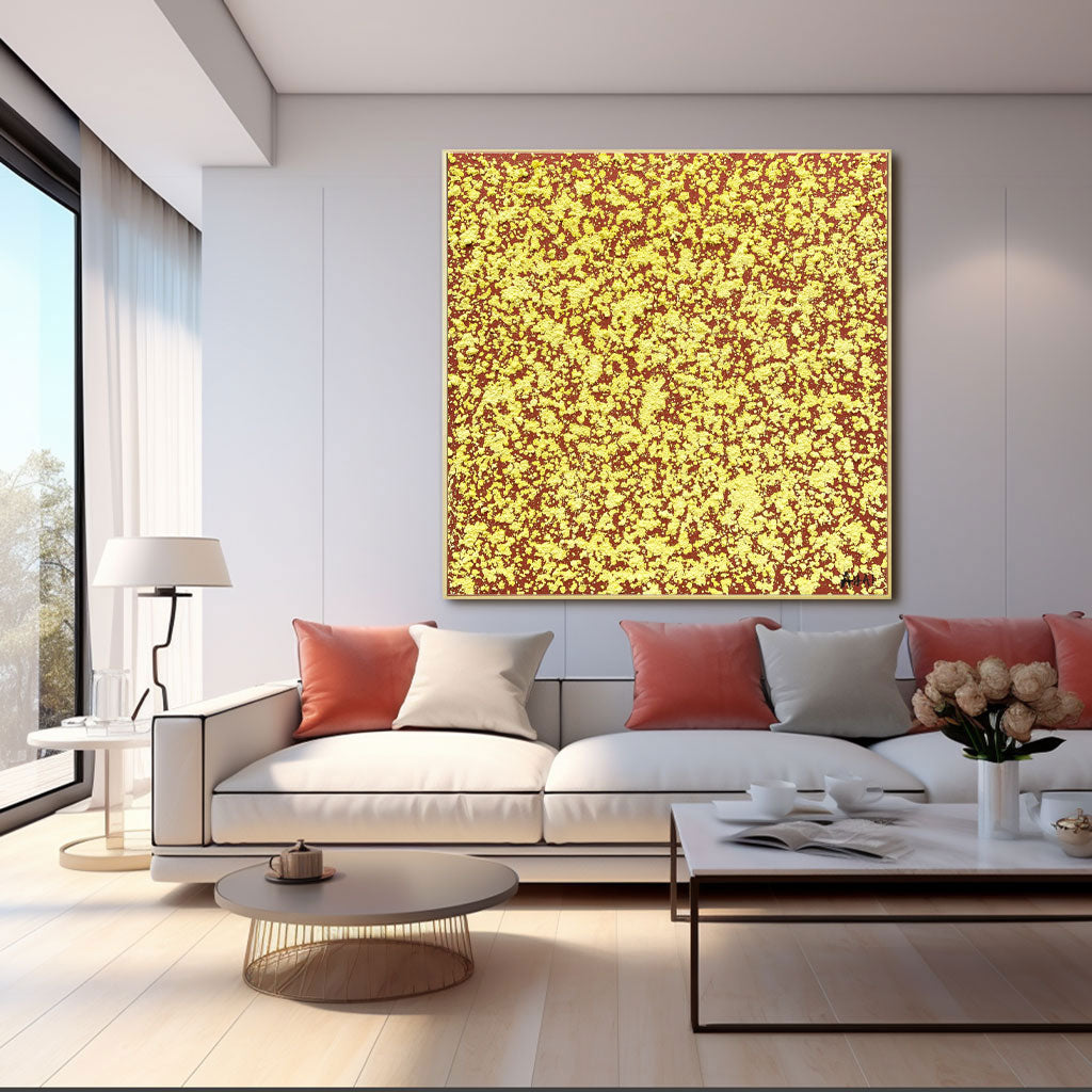 Peinture abstraite "Kärnan och Ljus"