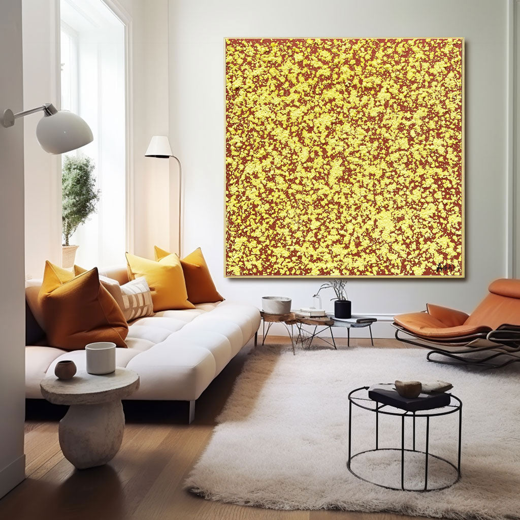 Peinture abstraite "Kärnan och Ljus"
