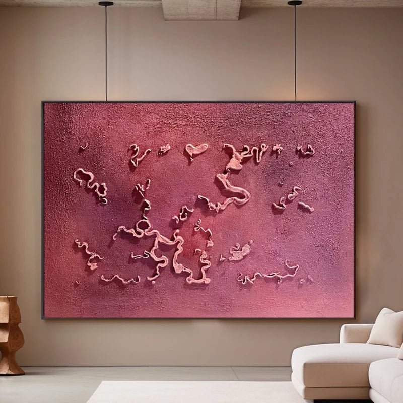 Abstract Painting "Échos Silencieux de Terre" - nukeart