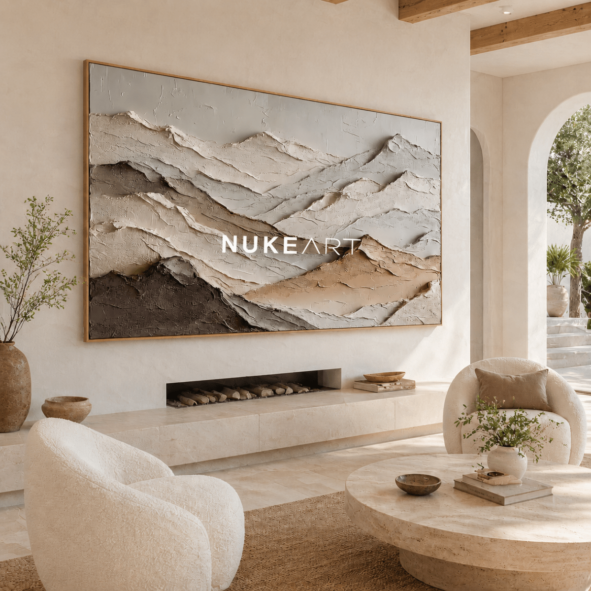 3D Textured Wall Art “Silent Earth Layers” - nukeart
