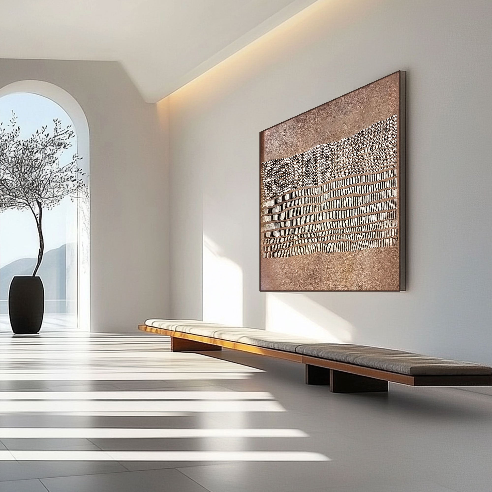 Peinture Wabi Sabi "Soline Cuivre"