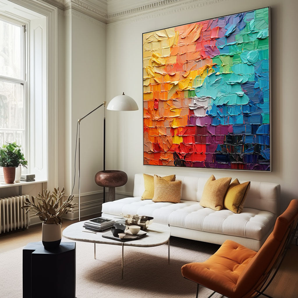 Art abstrait texturé « Colorplay »