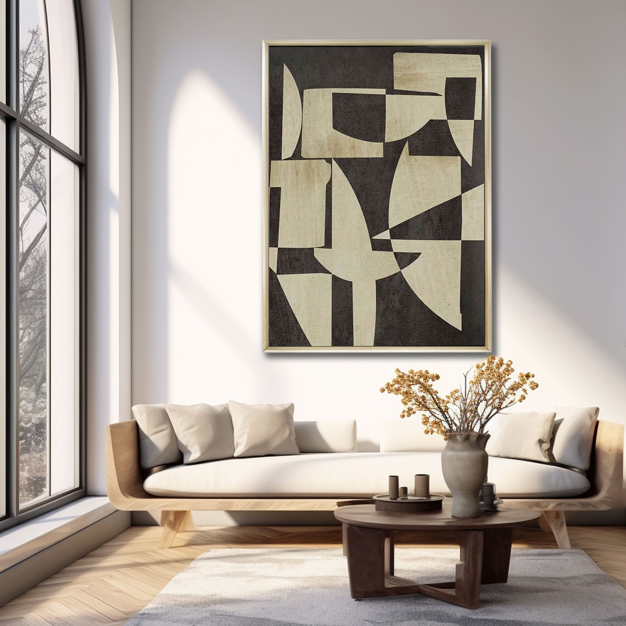 Peinture abstraite "Silencio en Movimiento"