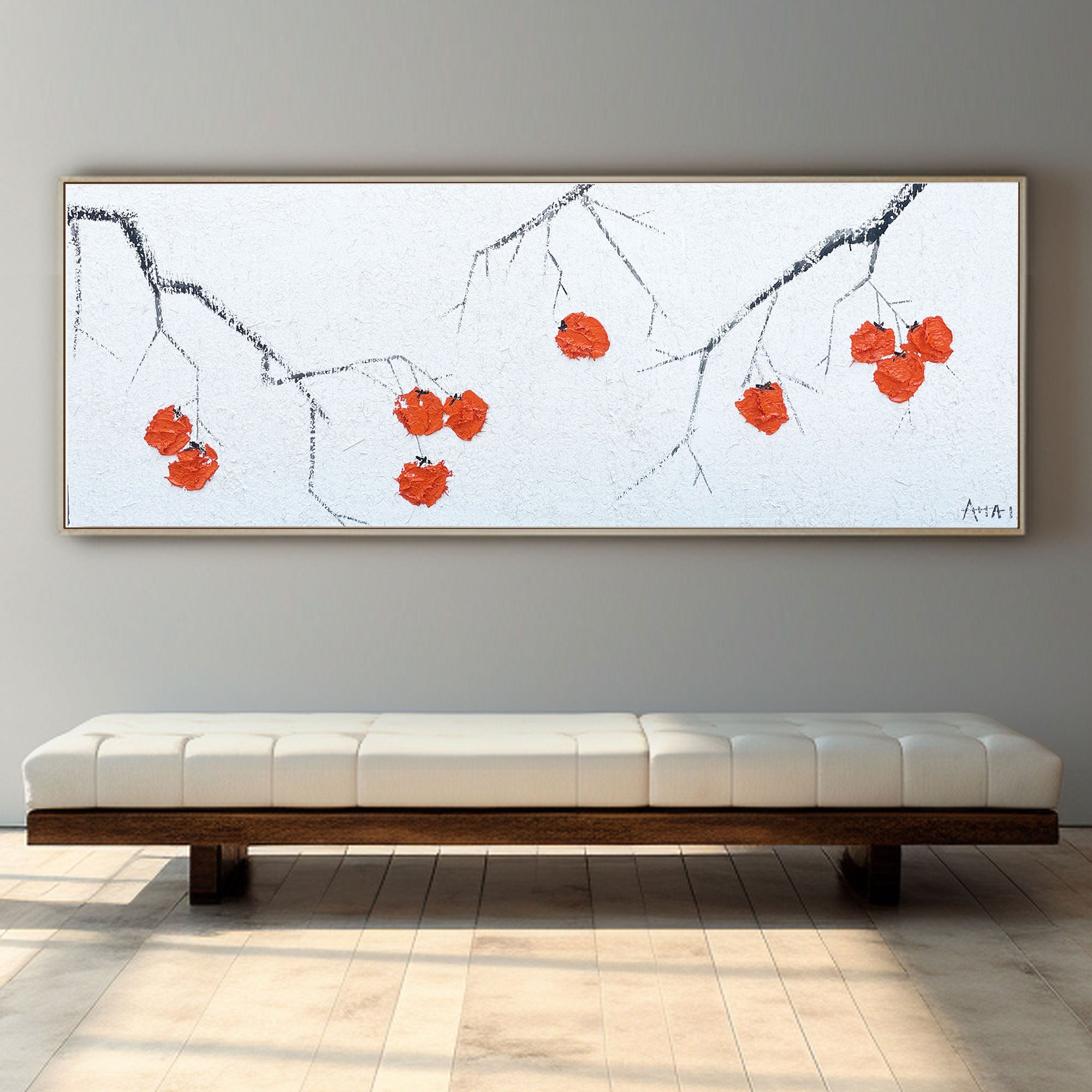 Abstract Painting "Vinterens Glimt"