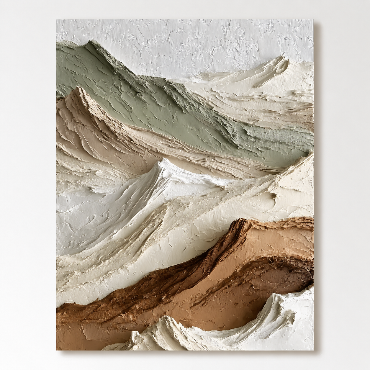 Textured Mountain Wall Art “Drifting Silence”